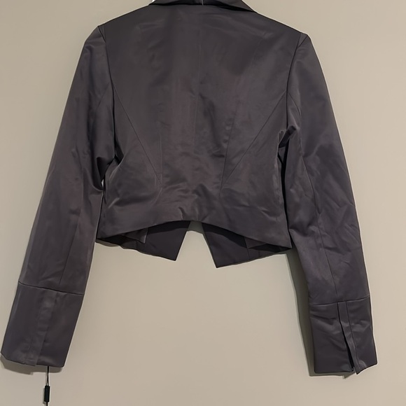 Blanc Nor Cropped Blazer Pewter S - Picture 6 of 13